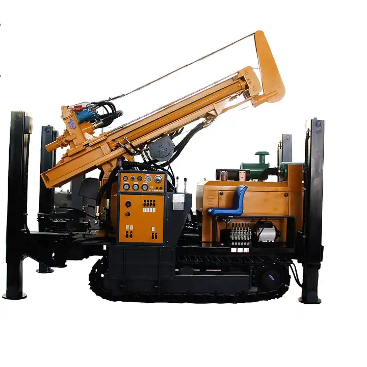 second-hand 350m depth easy operation hydraulic crawler water well drilling rig