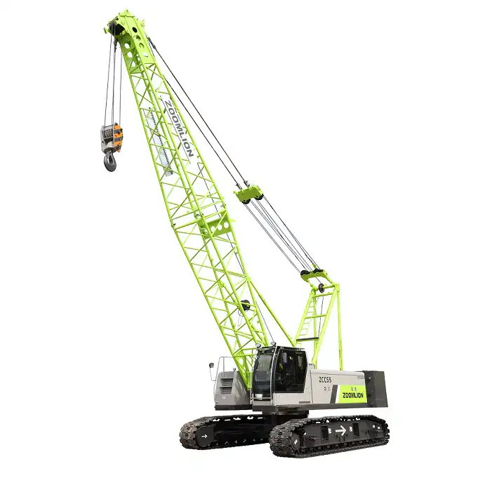 second-hand Crawler Crane ZCC550H SCC550A Track Crane with Under carriage for Sale